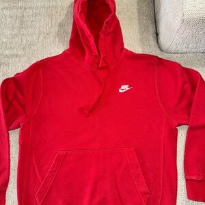 Nike Men’s Red Sweatshirt Hoodie